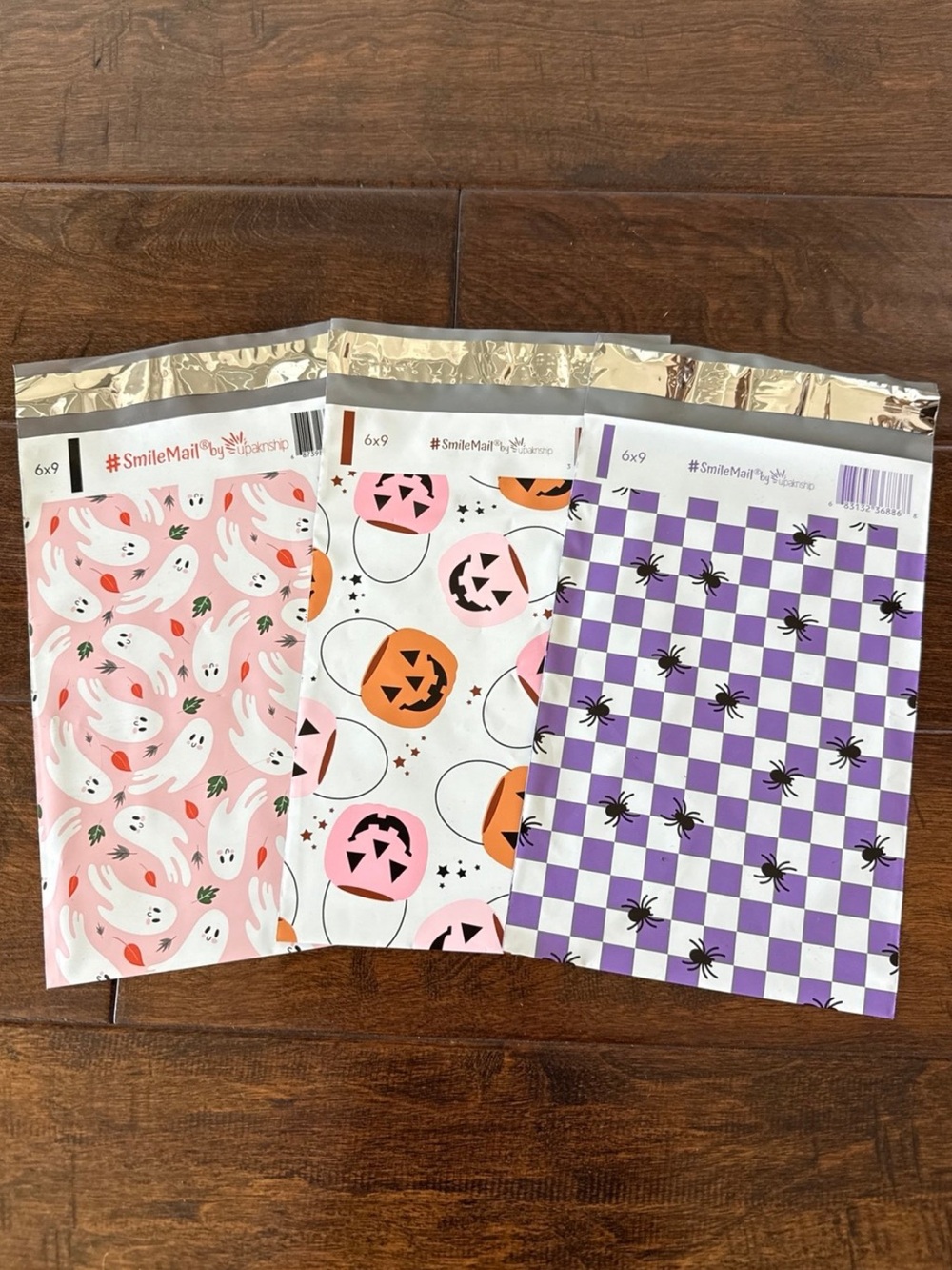 50 Pack - 6x9” Super Cute Mix of 3 Halloween Poly Mailers
